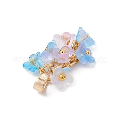 8 шт. цветочные акриловые подвески PALLOY-JF03591