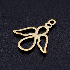 Pendentifs en acier inoxydable 304 avec placage ionique (IP)&nbsp;A-STAS-Q201-JN313-2