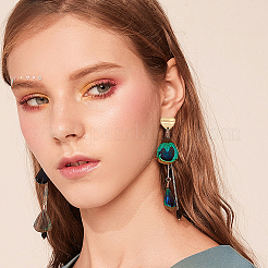 30 шт. 5-цветное ионное покрытие (IP) 304 нержавеющая сталь серьги-гвоздики фурнитура EJEW-UN0001-67