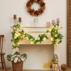 Guirlande de roses artificielles&nbsp;DIY-WH0816-596