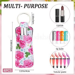 4 Stück rechteckiger Lippenstiftetui-Halter aus Neopren in 4 Ausführungen&nbsp;MRMJ-CP0001-44