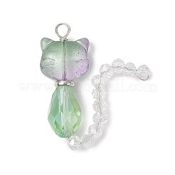 5шт стеклянные подвески&nbsp;PALLOY-JF04006