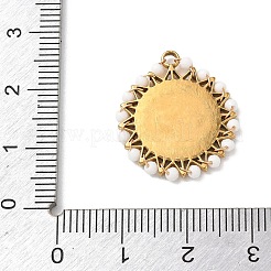304 Edelstahl-Emaille-Anhänger&nbsp;STAS-P453-15G-02