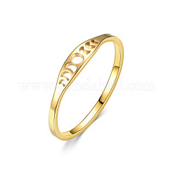 Полые кольца из нержавеющей стали 304 с фазами луны&nbsp;FS-WG454BE-06