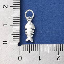 925 серебряная подвеска-рыба с кольцами для прыжков STER-E071-01S-07