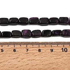 Hilos de cuentas de jade blanco teñido natural (imitación de charoíta)&nbsp;GG-CBA0743-D02-02