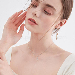 Латунные микропаве прозрачные кубические циркониевые подвески&nbsp;KK-PH0001-52