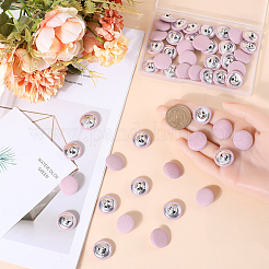 50 шт. пуговицы из ткани с 1 отверстиями&nbsp;DIY-GF0008-50B