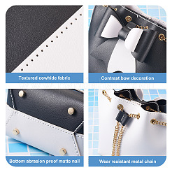 DIY Kunstleder Stricken Häkeln Bowknot Beuteltaschen&nbsp;GN-TAC0001-06B