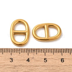 304ステンレススチールバックル留め具  ウェビング用  ストラップバッグ  服飾材料  オーバル  ゴールドカラー  17.5x11.5x2.5mm  穴：13x6.5mm&nbsp;LS-STAS-O006-01A-G