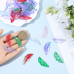 120pcs 8 Farben Plastikanhänger plastic&nbsp;FIND-SC0020-73