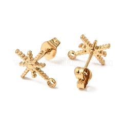 Pendientes de botón de acero inoxidable 304&nbsp;LS-STAS-K291-13C-G