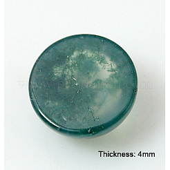 天然石モスアゲート瑪瑙カボション  半円/ドーム  シーグリーン  8x4mm&nbsp;X-G-MOSS8x4