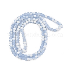 Perle di vetro smerigliato crackle fili&nbsp;GLAA-U001-8mm-M14