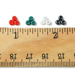 800шт 4 стиля смешанные стили стеклянные круглые бусины&nbsp;SEED-FS0001-18B