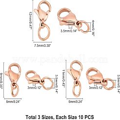 Застежки-карабины из нержавеющей стали 304 STAS-UN0019-73RG