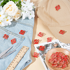 Броши из сплава 24 шт. AJEW-FG0004-20