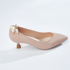 10 шт. железные с пластиковыми пряжками для сумок с имитацией жемчуга IFIN-DR0001-02