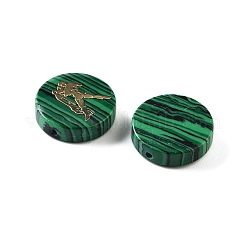 Perline di malachite sintetiche&nbsp;G-F775-D05