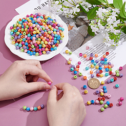 600 шт. Покрытие акриловыми бусинами&nbsp;PACR-UN0001-01A