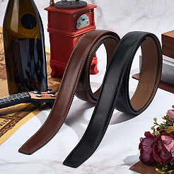 2 шт. двухцветный плоский кожаный шнур для самостоятельного изготовления цепочных ремней&nbsp;DIY-CL0001-15