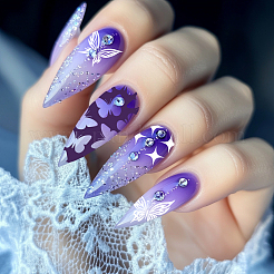 Plantillas de arte de uñas de acero inoxidable 304 para hacer tú mismo&nbsp;MRMJ-WH0117-005
