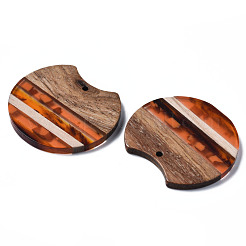 Colgantes de resina y madera de nogal&nbsp;RESI-N025-014A-D01
