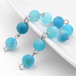 Натуральные выдержанные агатовые бусины AJEW-JB00242