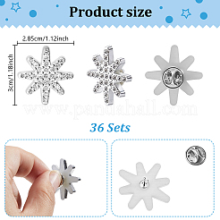 36 broche en plastique avec strass&nbsp;JEWB-GA00008
