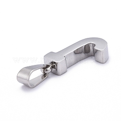 Подвески-буквы из нержавеющей стали 304&nbsp;LS-STAS-H127-J-P