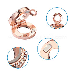 4шт 4 цвета сплава стекла хрустальные подвески со стразами PALLOY-TA0002-37