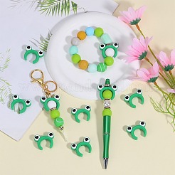10 pièce de perles focales en silicone de qualité alimentaire grenouille&nbsp;SIL-SZ0001-68