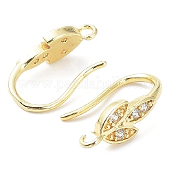 Латунные крючки для серьги из чистого циркония KK-R149-19G