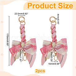 2 шт. полиэстеровые цепочки-банты для сумок PURS-ME0001-01A