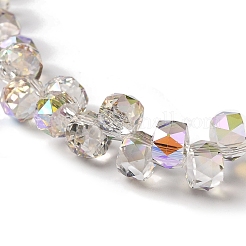 Нити гальванических бусин с полурадужным покрытием EGLA-H104-09A-HR03