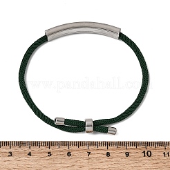 Fabrication de bracelets coulissants en cordon Milan rond en nylon&nbsp;BJEW-L722-01P-10