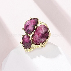 Манжеты из натурального кварца&nbsp;RJEW-M076-06G-02