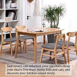 Чехол на стул из полиэстера пыленепроницаемый FIND-WH0125-07B