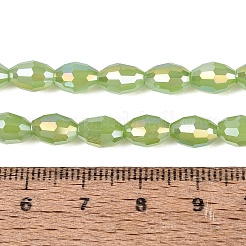 Galvanisierte imitatorische Jade Glasperlen Stränge&nbsp;GL-N002-01A-C03