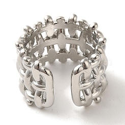 Стойки с покрытием латунные кольца манжеты RJEW-H228-20P