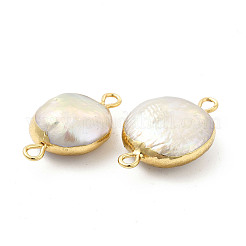 Шармы-соединители с натуральным жемчугом кеши в стиле барокко&nbsp;PEAR-P004-38KCG