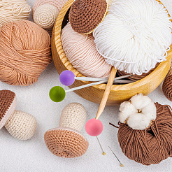 Кольца для заметок для вязания из цинкового сплава DIY-DC0002-21