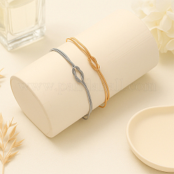 2 сумка 2 цвета латунные браслеты-змейки для женщин&nbsp;BJEW-GO0001-09