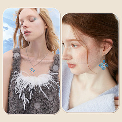 2 шт. 2 стиля снежинки серии diy силиконовые украшения подвесные Молды&nbsp;SIMO-TA0001-13