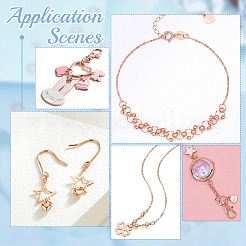 180 шт. 6 стиля латунных соединительных колец KK-GA0001-40