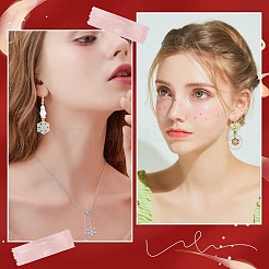 DIY-Set zur Herstellung von Weihnachtsohrringen mit Schneeflocken&nbsp;DIY-SC0022-84