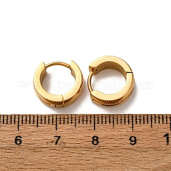 Серьги-кольца из нержавеющей стали 304 с прозрачным кубическим цирконием&nbsp;EJEW-D331-08B-G