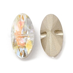 Стеклянные пуговицы k5 со стразами RGLA-H109-08A