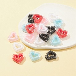 20шт 5 цвета акриловые бусины SACR-FS0001-21