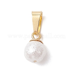 Круглые подвески из жемчужин с морщинистой текстурой&nbsp;PALLOY-JF05063-01